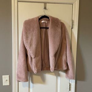 Rampage Faux Fur Blush Jacket
